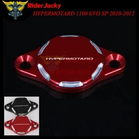 riderjacky black red cnc motorcycle engine oil filter cover cap for ducati hypermotard 1100 evo sp 2010 2012