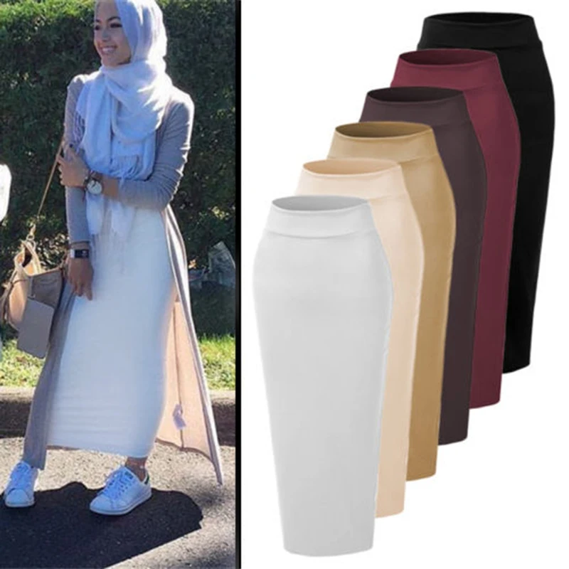 Длинная юбка Kaftan Abaya Дубай Турция для мусульманских женщин мусульманская