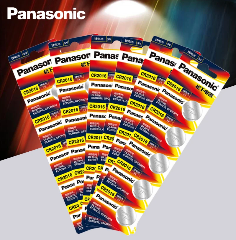 Panasonic Высокое качество литиевая батарея 30 шт./лот 3 в cr2016 кнопка батареи часы монета батареи cr DL2016 ECR2016