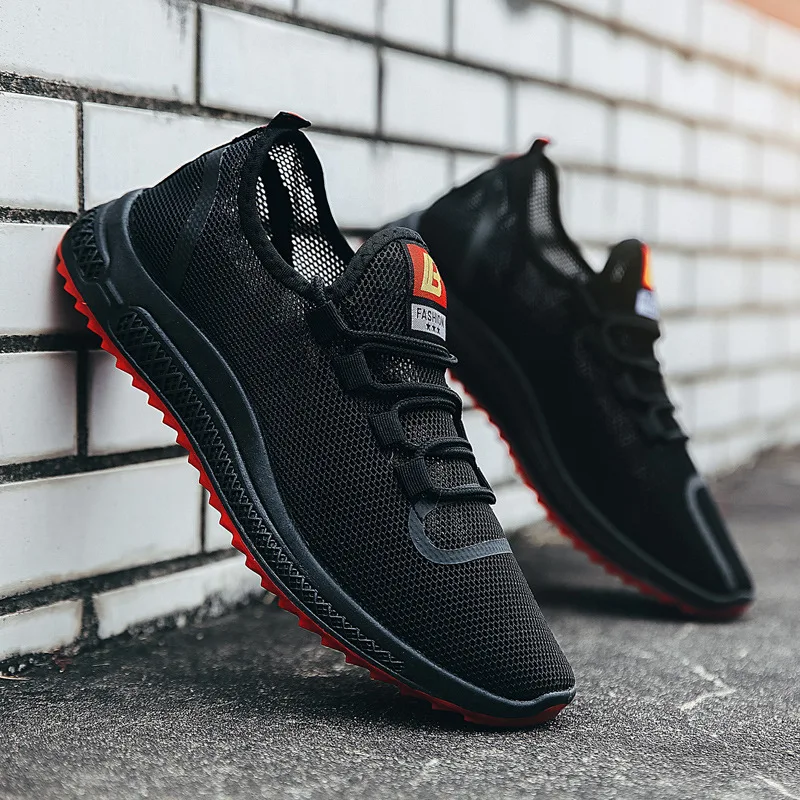 2018 Мужская обувь летние кроссовки Повседневная дышащая модная мужская на