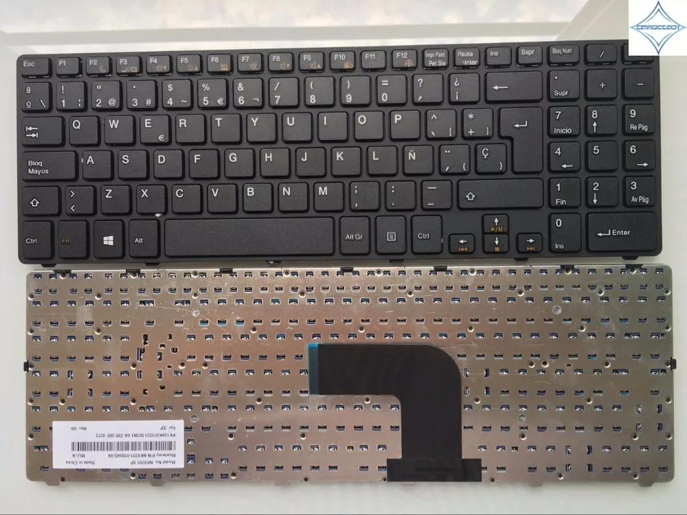 Новая клавиатура для ноутбука Compal QAL50 QAL51 Latin SP Spanish Teclado с черной рамкой NK8201 01004D 04