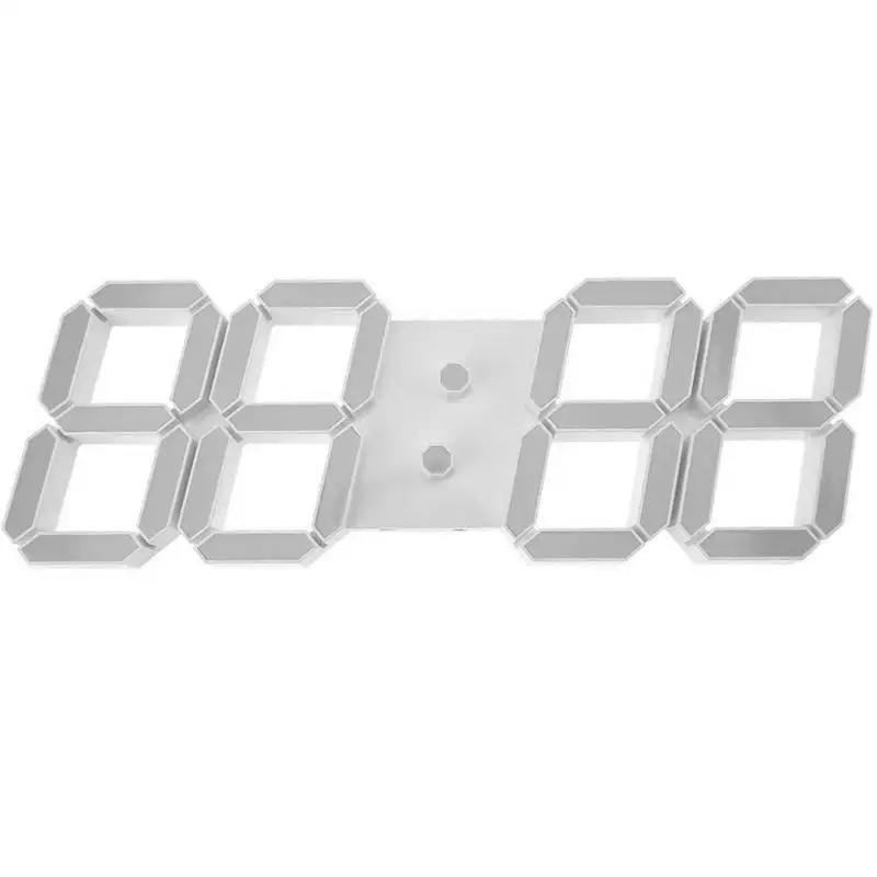 Дисплей часы EU/US/UK Plug большие настенные часы Современный 3D светодиодный цифровой настенные часы с пультом дистанционного управления домашний декор 24 или 12 часов