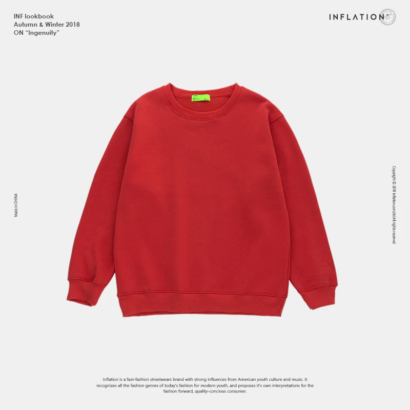 Инфляции основные простые толстовки Для мужчин брендовая одежда Повседневное