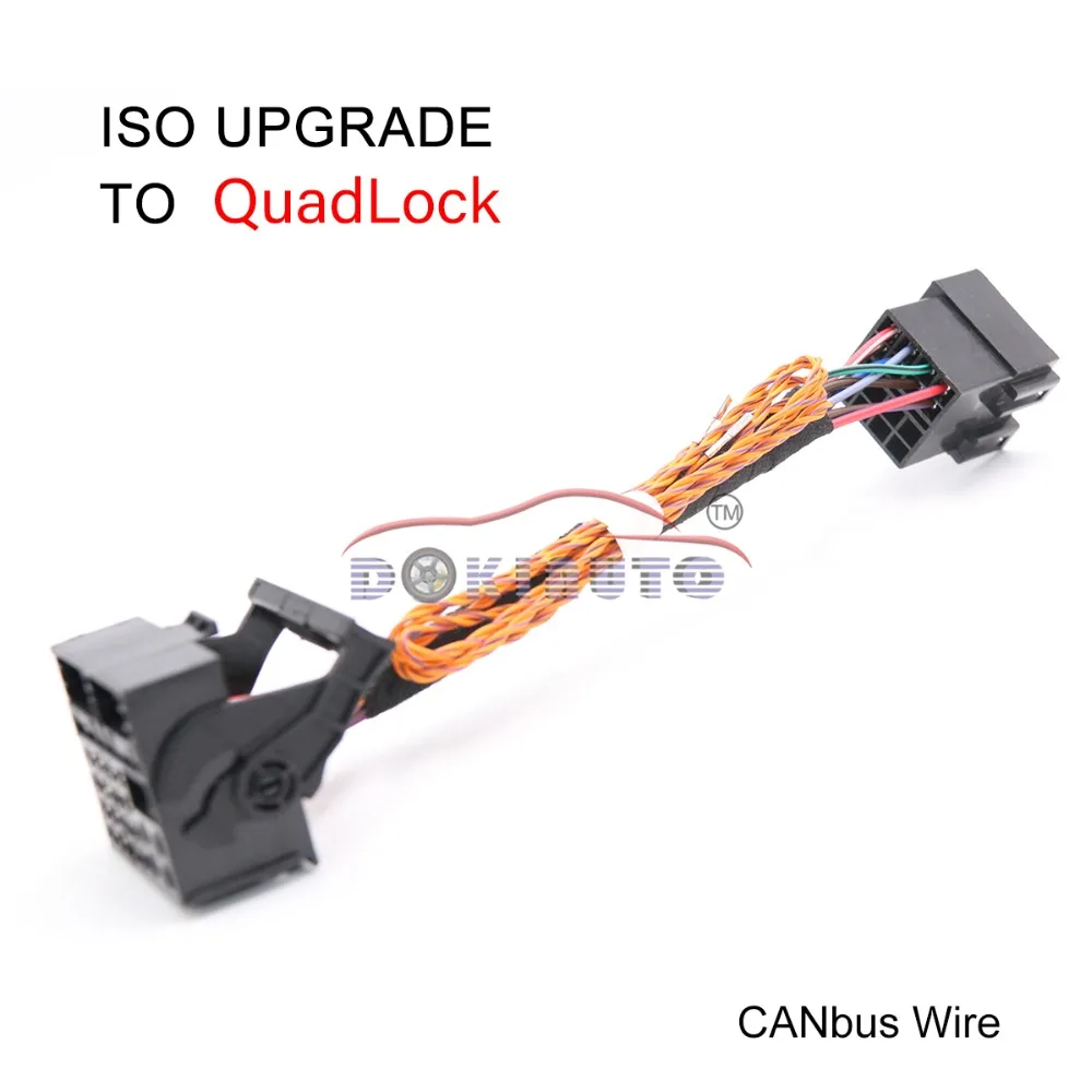 Кабель адаптера CANbus ISO к Quadlock RCD330 RCD510 RCD310 RNS510 Конверсионный кабель для Polo Jetta Golf