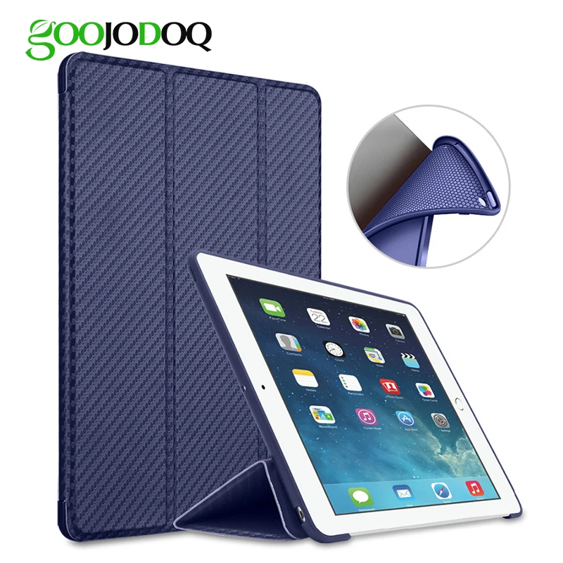 Чехол для iPad 9 7 дюйма 2017 2018 силиконовый мягкий чехол на заднюю панель A1822 A1823 умный