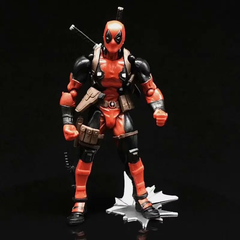 Новый хит! 15 см Superheros Revoltech серии 001 Дэдпул ПВХ фигурка Коллекционная модель