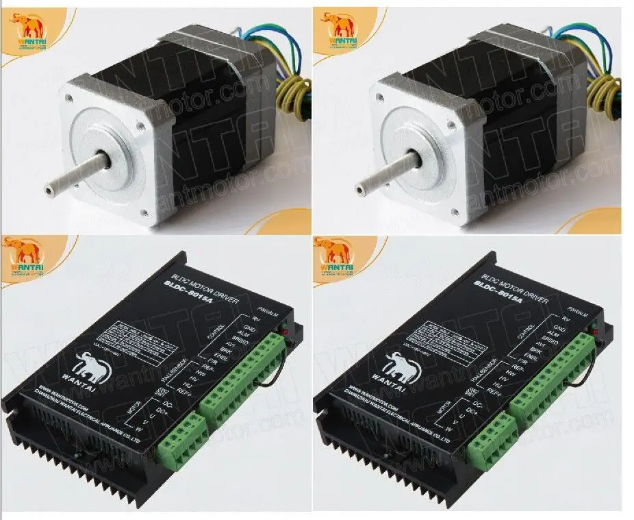 

Free Ship to US,EU! CNC Wantai Nema 17 Brushless DC Motor 4000RPM, 24VDC,78W,3phs 42BLF03& Driver BLDC-8015A, 80VDC,5000RPM