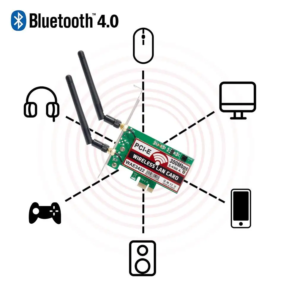 2, 4 /5  PCIe 300 /    WLAN Wi-Fi   Bluetooth 4, 0     Win 10