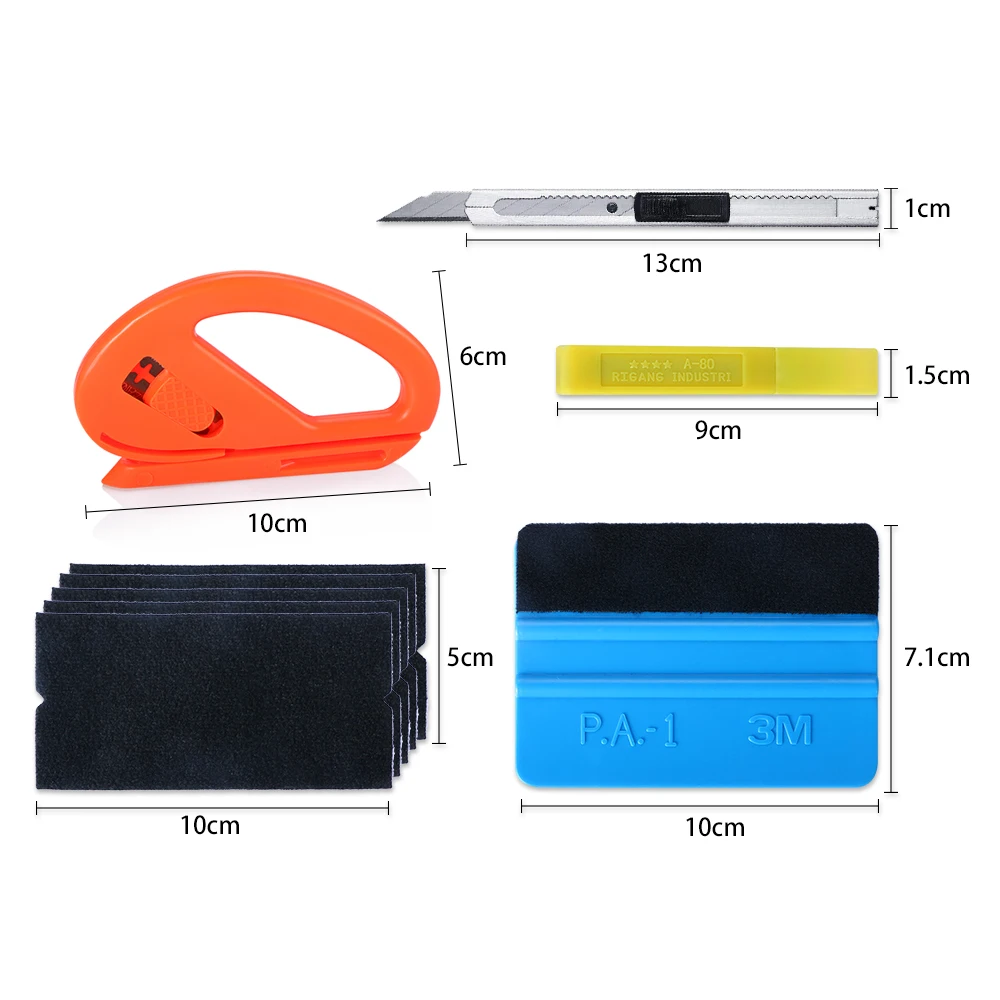6 шт./компл. инструмент для обертывания автомобиля скребок виниловая пленка