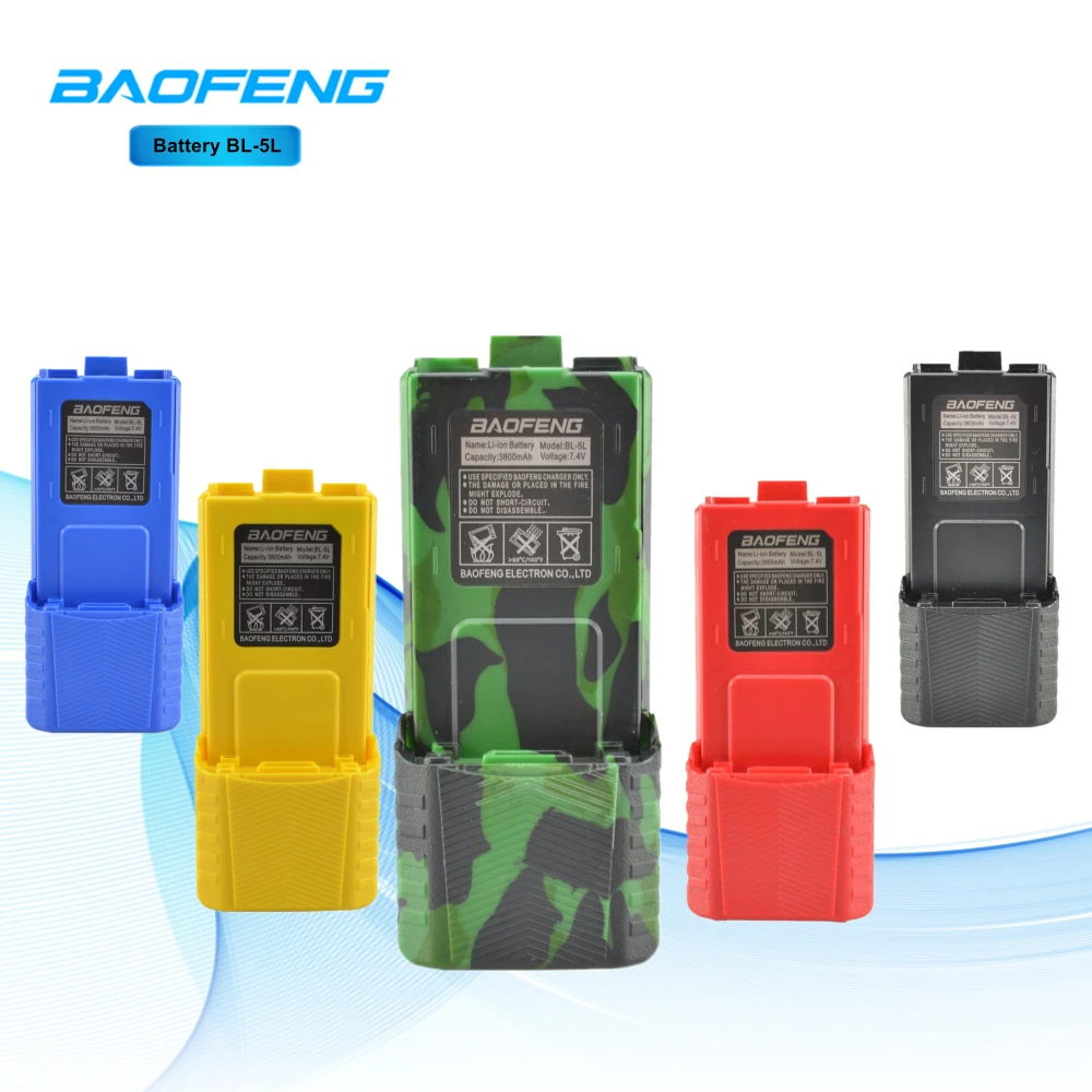 BL 5L удлиненные 3800 мАч 7 4 В литий ионный Батарея для BaoFeng иди и болтай Walkie Talkie “иди DM