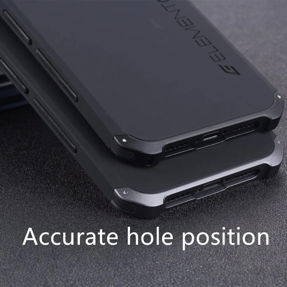 Роскошный бронированный металлический алюминиевый + PC чехол для телефона iphone X 8 7