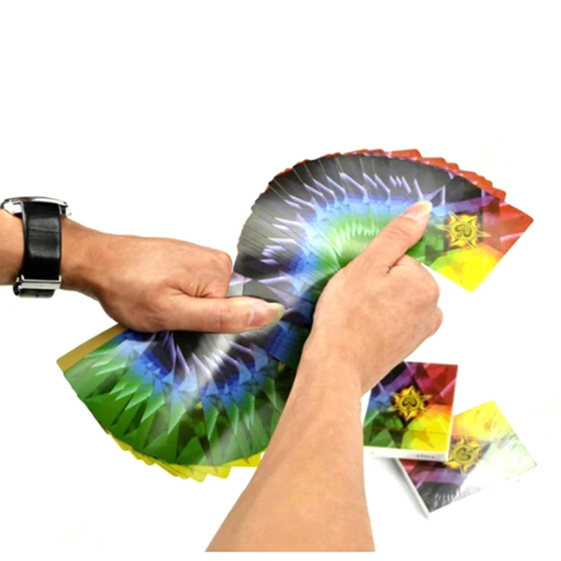 Новые магические покер &quotРадуга&quot тонкий карты дуя и манипуляции 4 способ