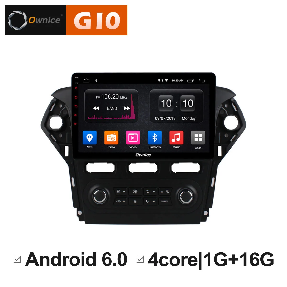 S1281C-2CB Ownice 10," C500+ G10 Восьмиядерный Android 8,1 2 Гб ram Автомобильный DVD Радио gps-навигатор для Ford Mondeo 2011-2012 стереонаушники 4G LTE - Цвет: S1281C-2CB