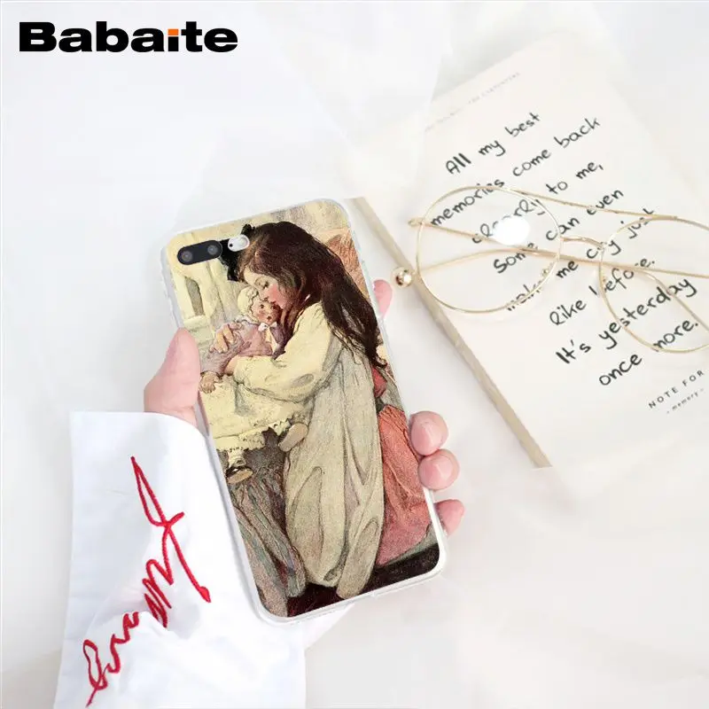 Babaite художественный плакат ALPHONSE MUCHA Тонкий чехол для телефона для iphone 11 Pro 11Pro Max X XS MAX 6 6s 7 7plus 8 8Plus 5 5S SE XR