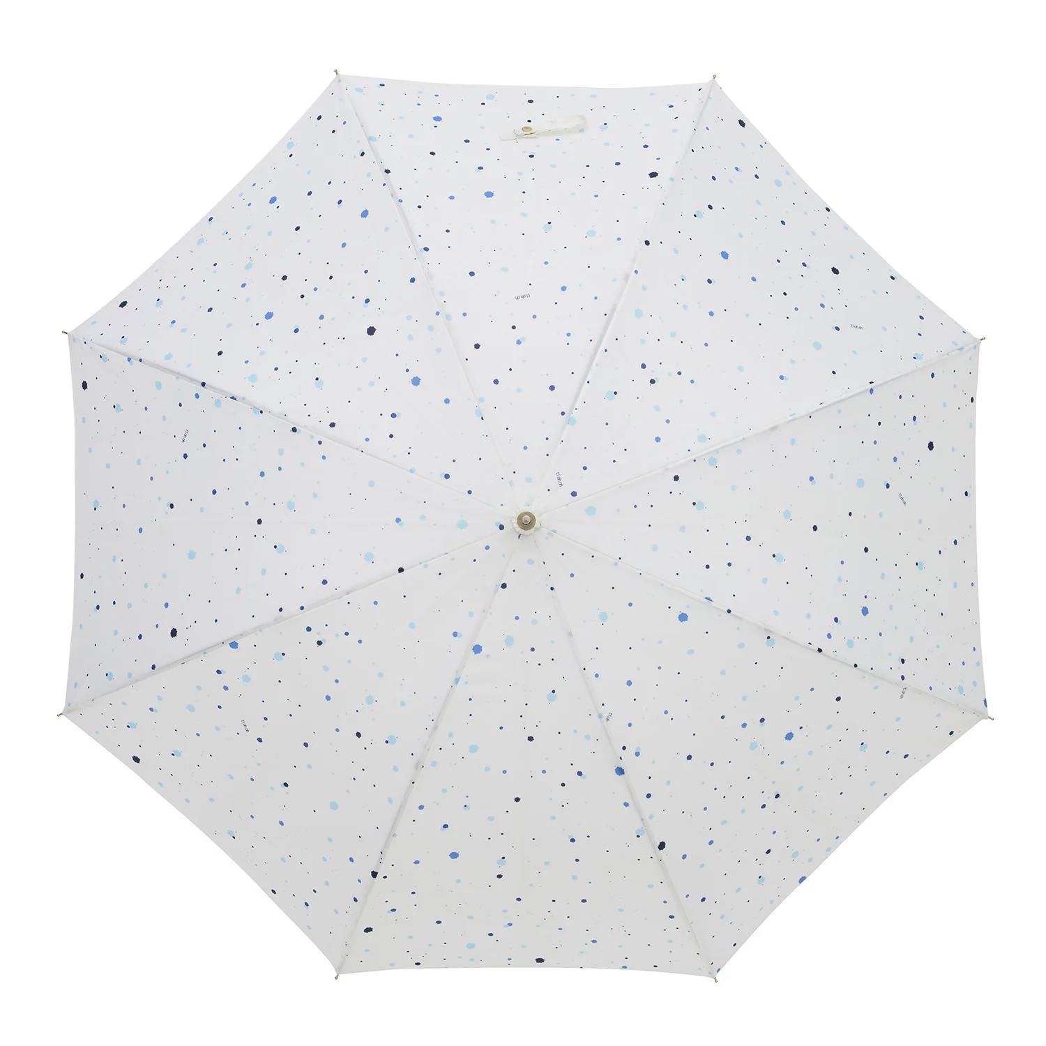 white Tiohoh Blue Ink Style Long Umbrella Rain Women Windproof 8K Leather Handle Fashion Paraguas 190T Pongee Golf Umbrella Parasol - Цвет: white