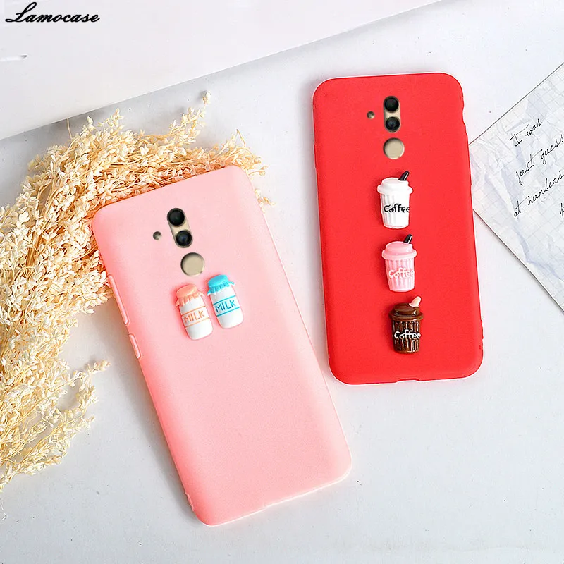 Lamocase 3D милые Кофе конфеты чехол для huawei Коврики 20 Lite 20X10 Pro 8 9 P20 P10 P9 плюс Nova 2 S