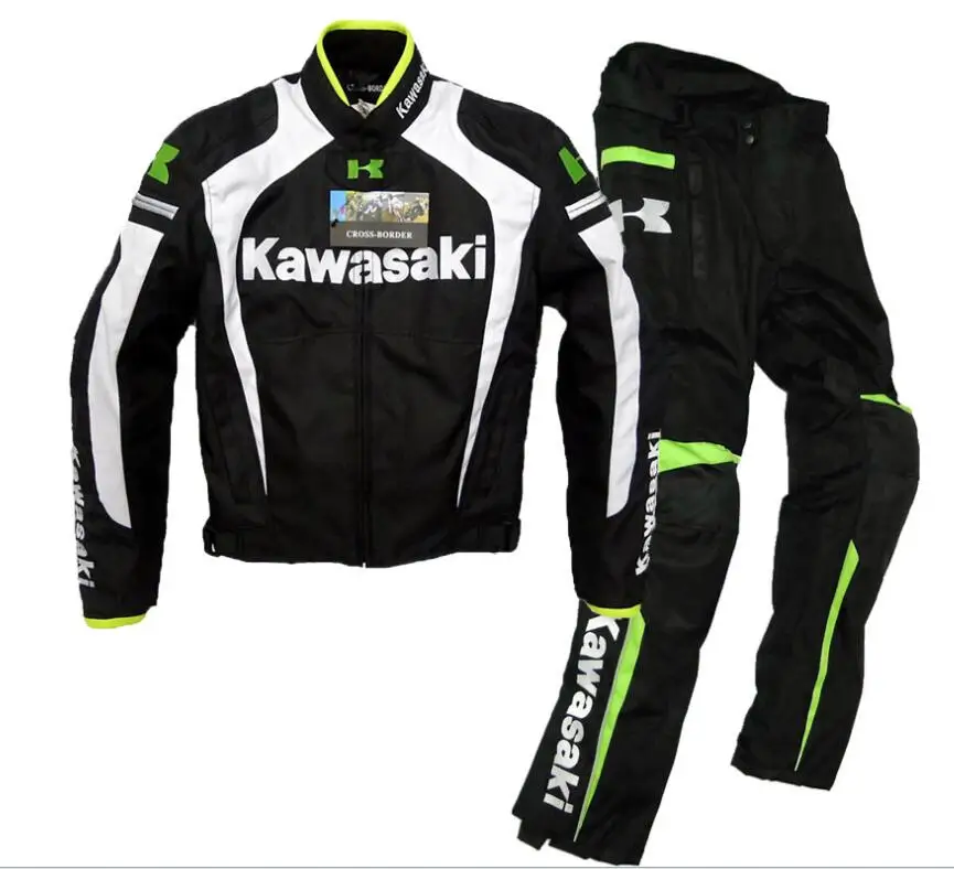 Коллекция KAWASAKI облегающая куртка из ткани Оксфорд мотоциклетные куртки и