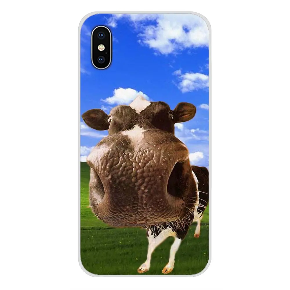 For Xiaomi Redmi Note 6A MI8 Pro S2 A2 Lite Se MIx Max 2 3 Oneplus 6T Accessories Phone Shell Covers Cute Funny cow | Мобильные