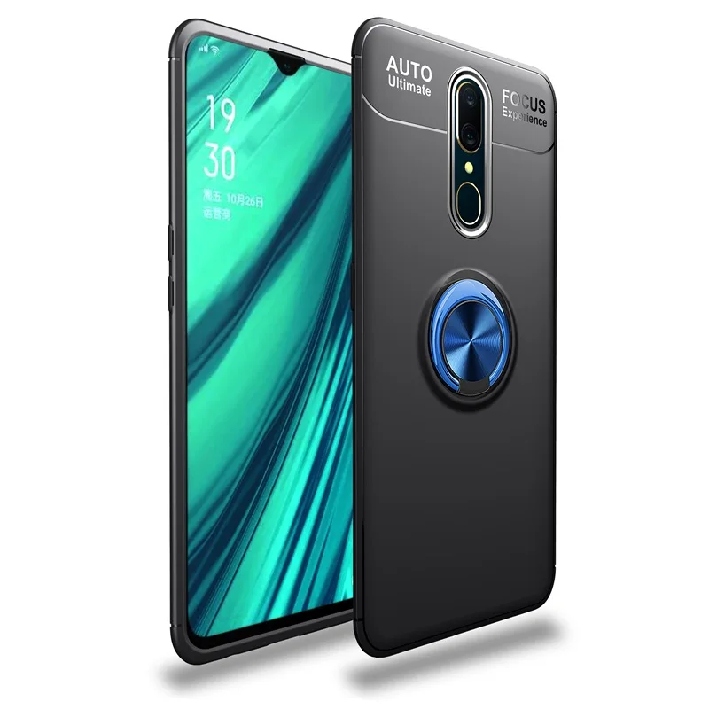 Luxury Case For Nokia 7.1 Case Cover Magnetic Ring Holder Soft Matte Silicone Shell For Nokia 6.1 X6 5.1 3.1 Plus Case Coque
