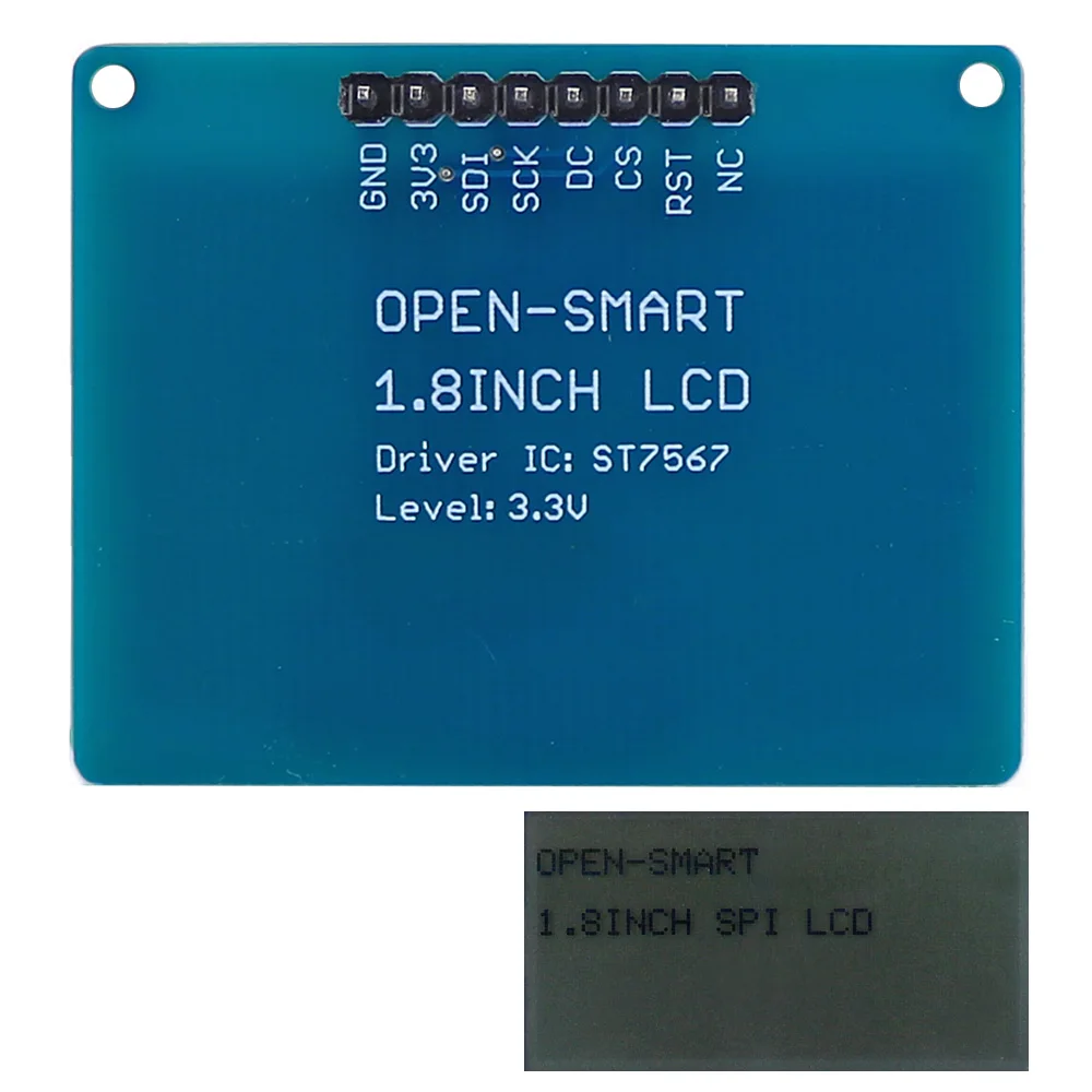Монохромный экран с ЖК дисплеем OPEN SMART 3 В 1 8 дюйма 128*64 серийный SPI для Arduino Nano Pro