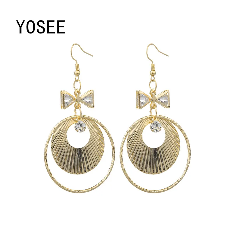 Женские серьги-подвески Boho модные длинные серьги с блестящей звездочкой хорошее