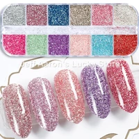 1 box high quality holographic glitter gel nail polish powder for nail art decorations dipping powder manicure supplies tool
