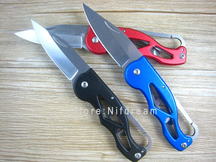 High Quality Survival Pocket Knife Small 440C Blade 58HRC Outdoor Hunting Folding knives Black Red Blue 3 Colors Option | Инструменты