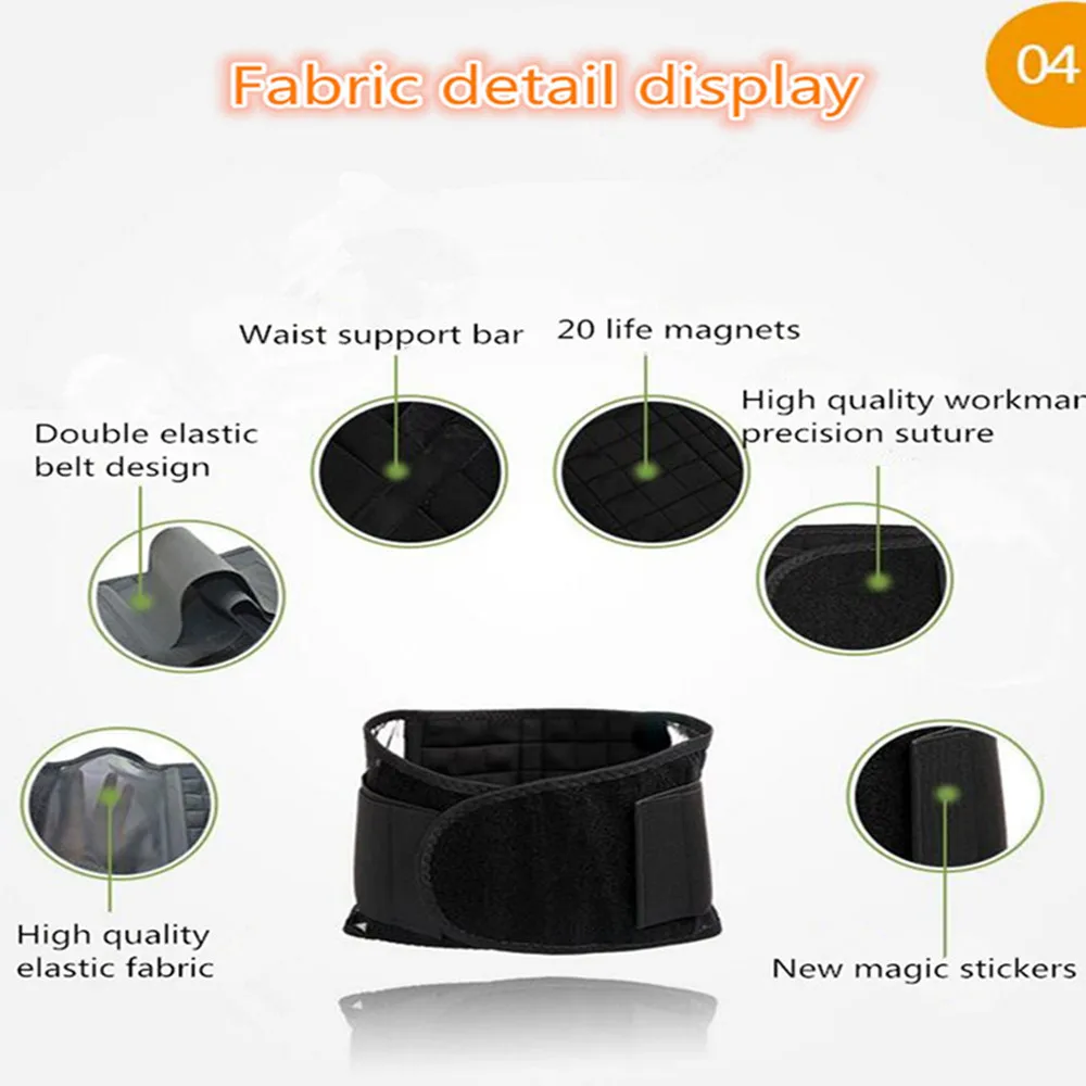

Lumbar Orthopedic Underwear For MenWomenWaist Support Brace 20pcs Magnetic herniated disc brace Lumbar Corset Back Brace Support