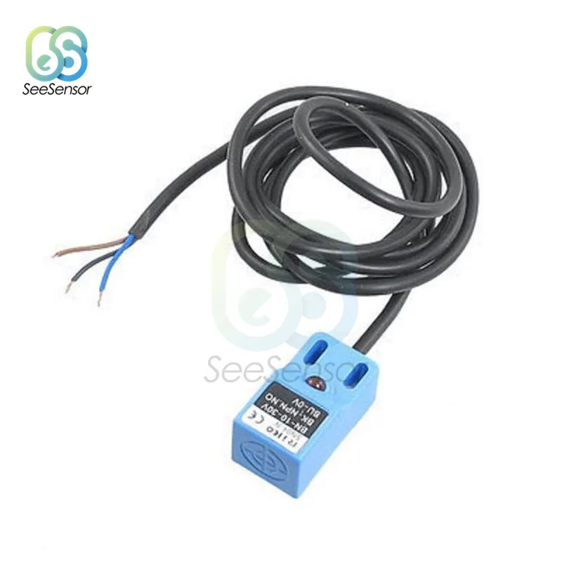 Индуктивный датчик приближения 4 мм переключатель обнаружения NPN NO DC 10 30