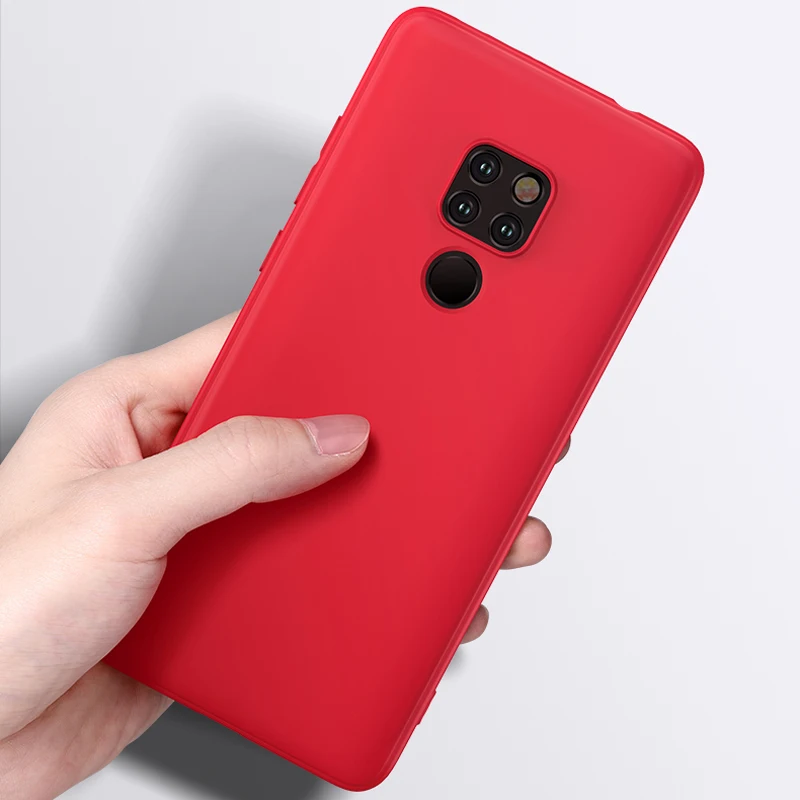 Для Huawei Mate 20 Pro Чехол полная защита Мягкие силиконовые Матовые ТПУ чехлы для