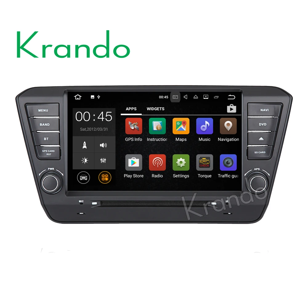 Krando " Android 8,0 автомобильная аудио навигационная мультимедийная система для Skoda Rapid 2013+ радио gps dvd развлекательный Wi-Fi DAB