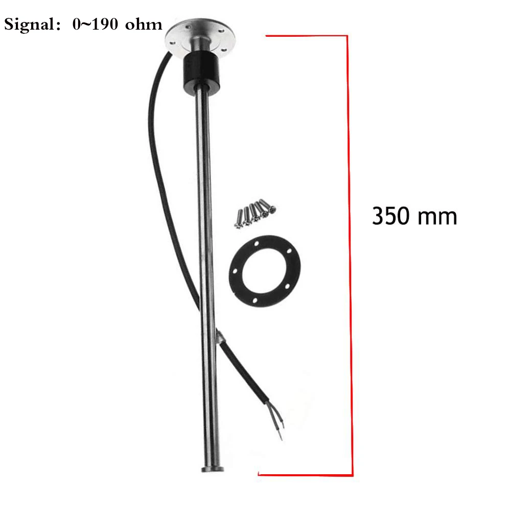 350mm 0-190ohm 150 мм, 200 мм, 250 мм, 300 мм, 350 мм, 450 мм, датчик уровня топлива для лодки, автомобиля, датчик уровня топлива с 0~ 190 Ом, 240~ 33 Ом, датчик уровня топлива - Цвет: 350mm 0-190ohm
