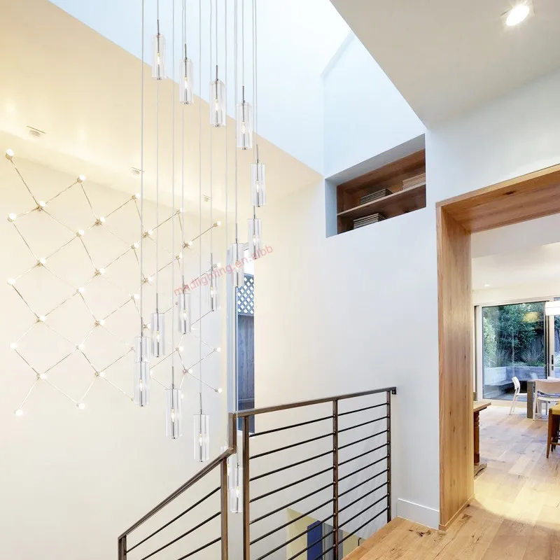 Современный дизайн украшение для дома прямоугольная светодиодная подвесная