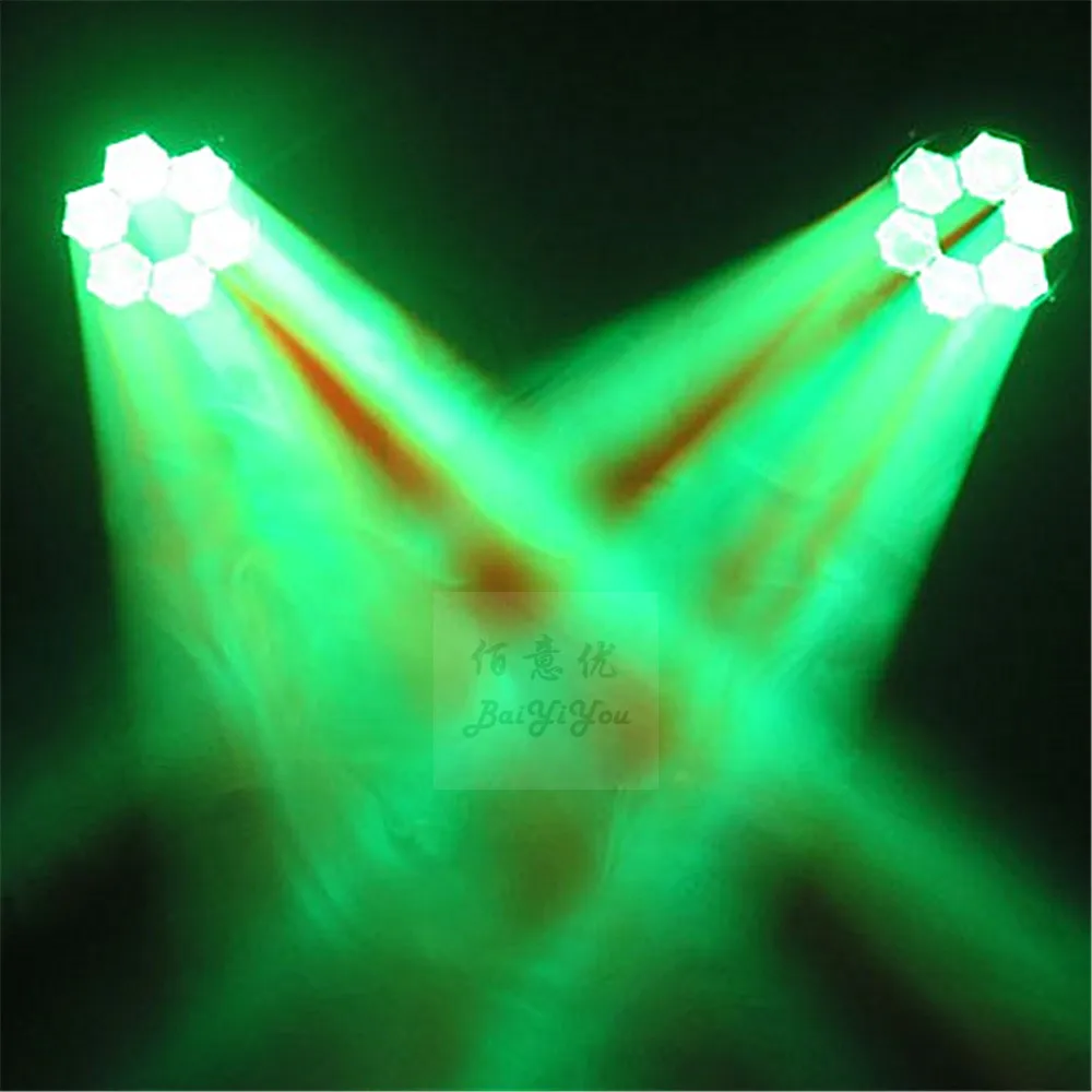 2 шт./лот удивительные соколиный глаз мини луч светильник 6 шт. 15 Вт RGBW 4IN1 пчелиный