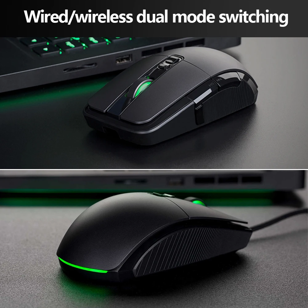 Оригинальная Проводная игровая мышь Xiaomi Беспроводная 7200 dpi игра оптический датчик RGB красочные огни