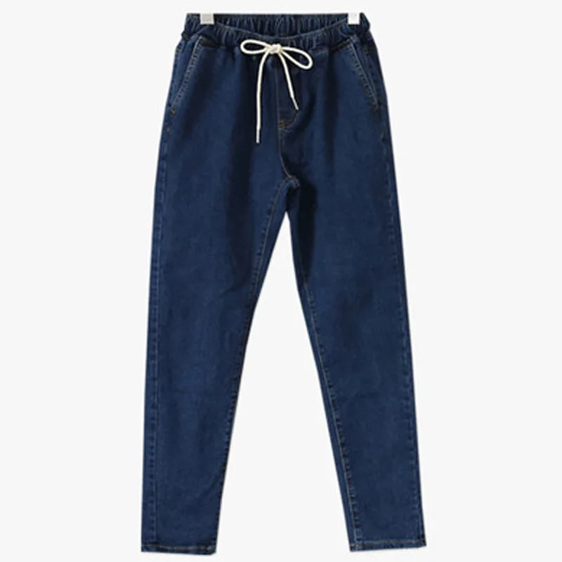 Мода Горячей Продажи Женщина Синие Джинсы Шаровары Брюки Джинсовые брюки Для