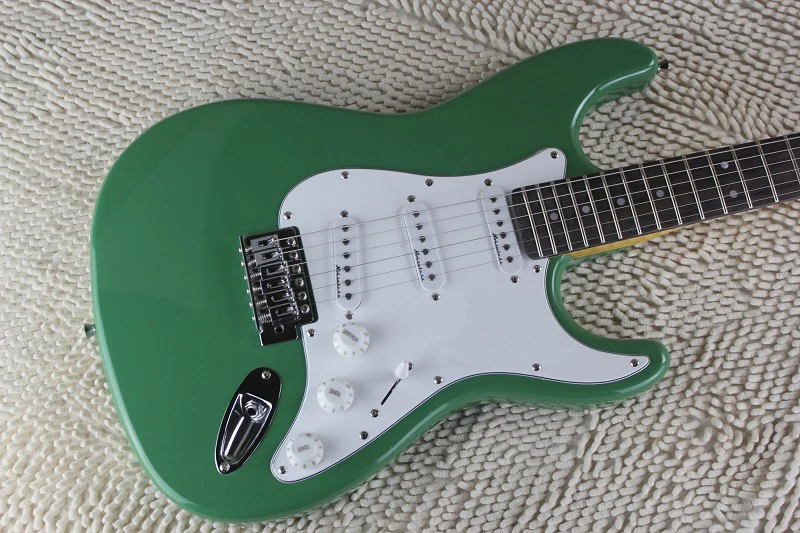 Заводская цена оптовая продажа на заказ тело художника Подпись SSS Stratocaster Зеленый