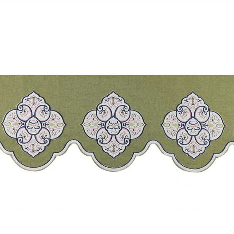 Льняные занавески с цветочной вышивкой декоративные из ткани сделай сам для