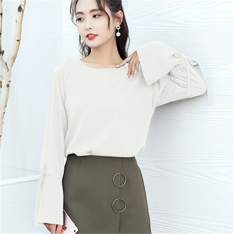 Blusas femininas 2017 Демисезонный Шифоновая блузка для Для женщин рубашка с длинным