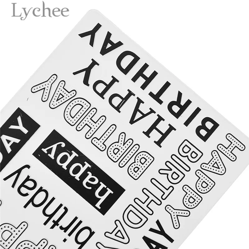 Lychee Life Цветочные листья день рождения пластиковая папка для тиснения карта