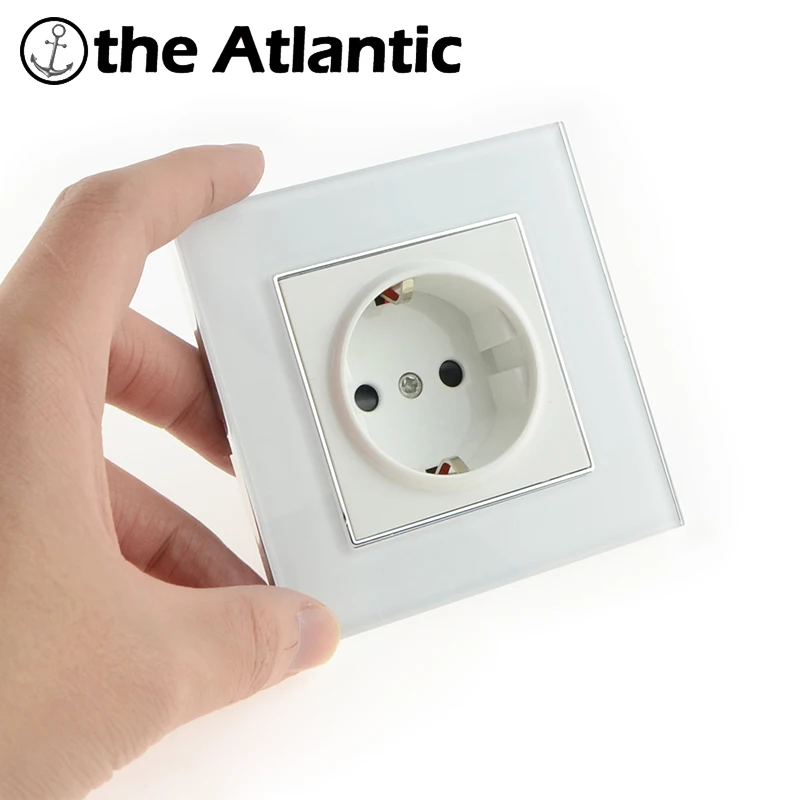 Розетка из закаленного стекла для самостоятельной сборки розетка 110 250 В|eu socket