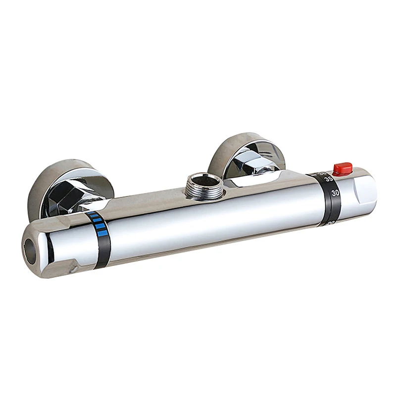 

Bathroom Copper Thermostatic Mixing Water Valve For Shower Faucet Automatic Temperature Control Water Pipe wall mounted Valve