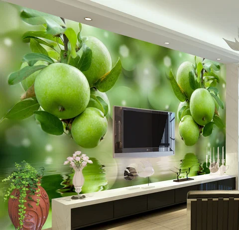 Фотообои beibehang по индивидуальному заказу, Настенные обои с изображением свежих фруктов и овощей для ресторана, кухни, обои для фона, 3D обои