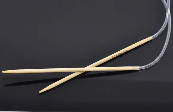 1 пара бамбуковых круглых вязальных игл 80 см (размер США 6/4 0 мм)|needles knitting|circular bamboo