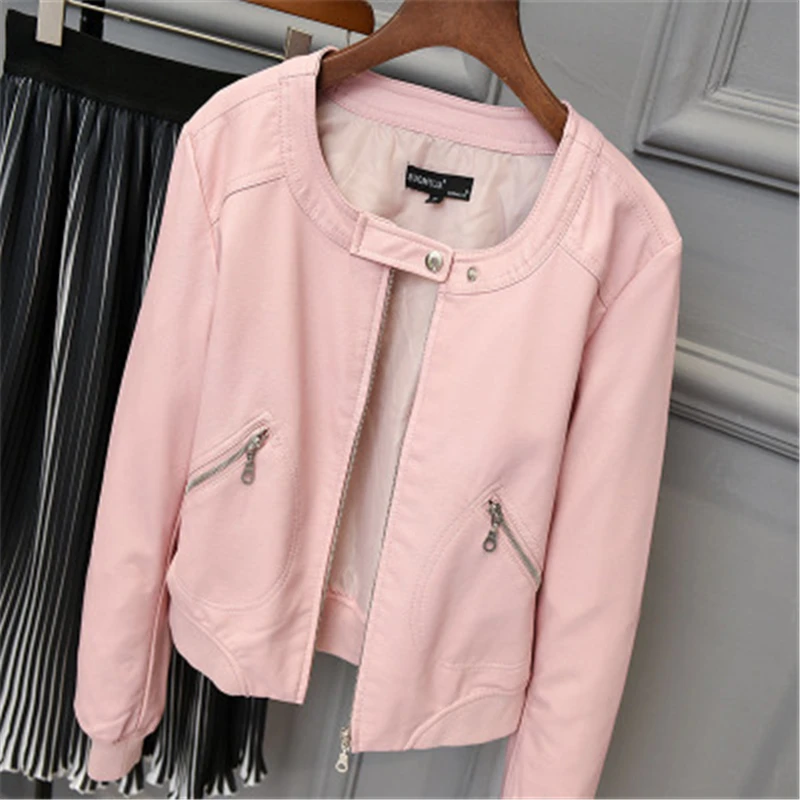 Новая зимняя Женская куртка большого размера, Повседневная Женская куртка из искусственной кожи большого размера, женская верхняя одежда из искусственной кожи с длинным рукавом на молнии, пальто sj681