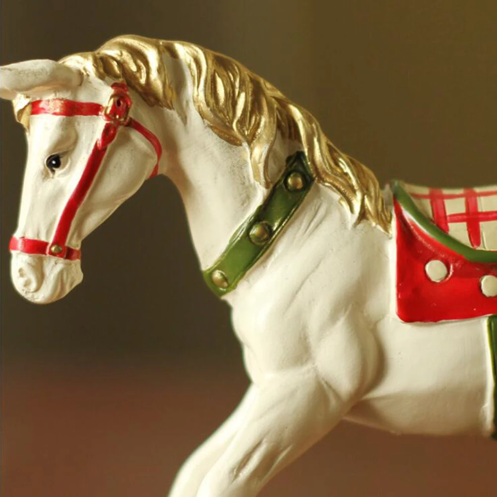 1 шт. орнамент Творческий Забавный красивый хоббитный конь ремесло Hobbyhorse фигурки Миниатюрные для домашнего магазина Детский декор комнаты
