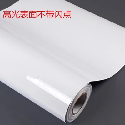 DIY ПВХ чистый цвет водостойкие обои для комнаты самоклеющиеся черно-белый Шкаф Кухня Глянцевая паста мебель наклейки на стену