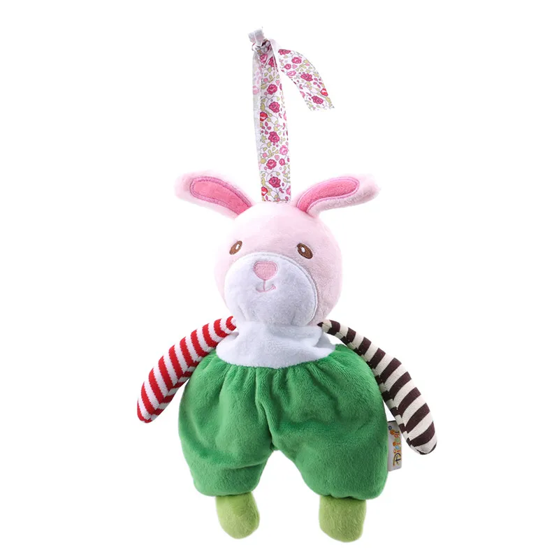 Soft Animal Hanging Rattle Plush Toys Infant Crib Bed Stroller Car Hanging Plush Toy For Newborn