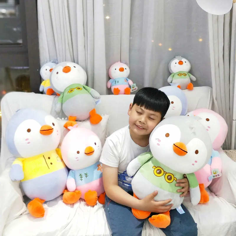 

1pc 28/52/60CM Cute Colorful Penguin Plush Toys Lovely Animal Rainbow Penguin Pillow Stuffed Soft Plush Dolls Children's Present