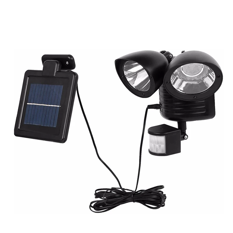 Светильник уличный с пассивным ИК датчиком движения и 22 светодиодами|solar lamp|motion